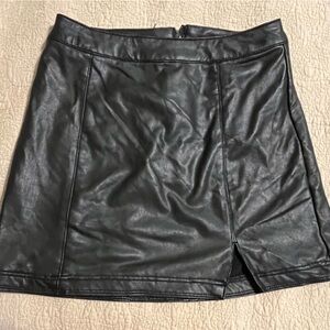 Black Leather Skirt